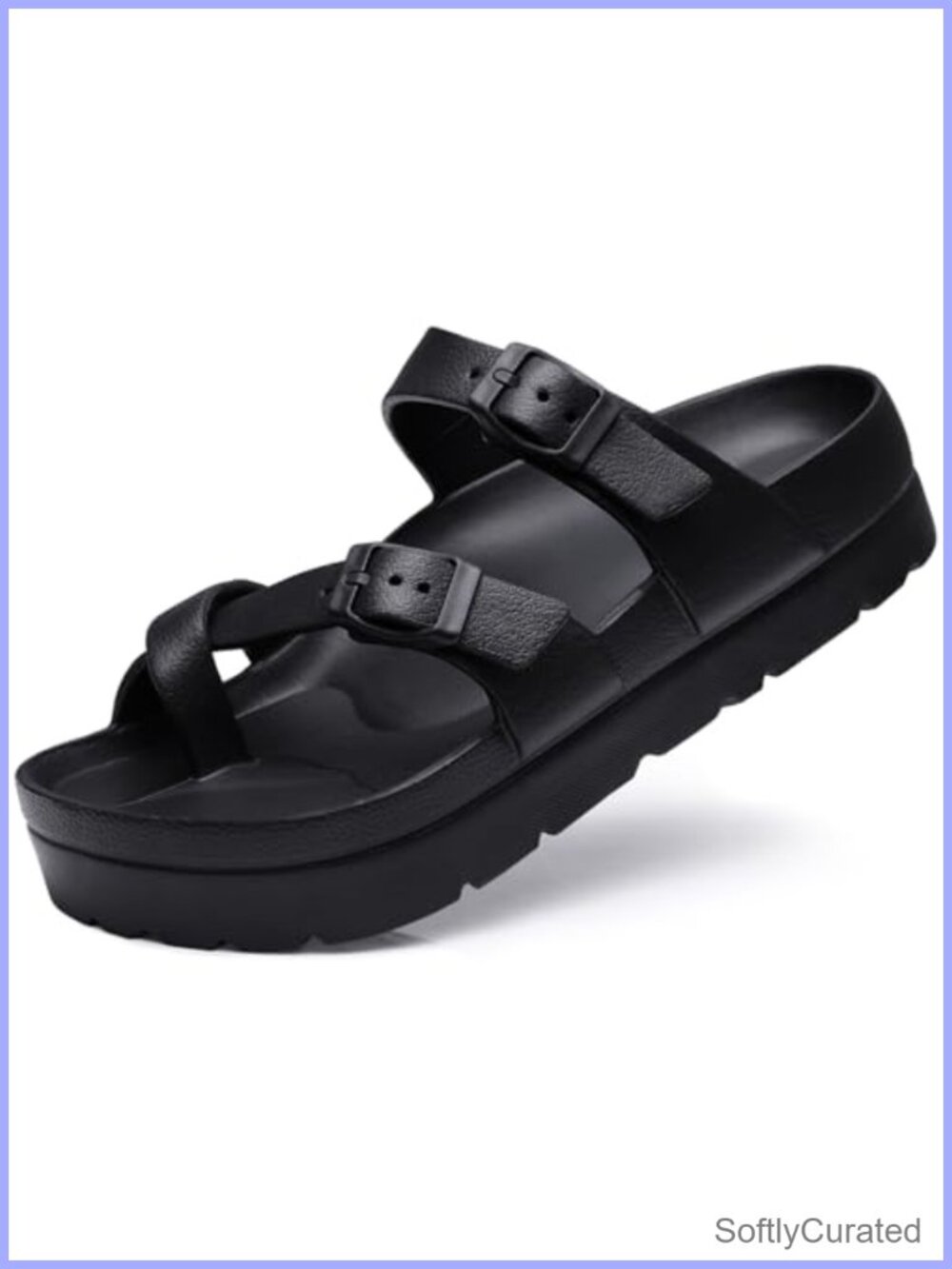 Womens Platform Slide Sandals Arch Support EVA Foam Slip On